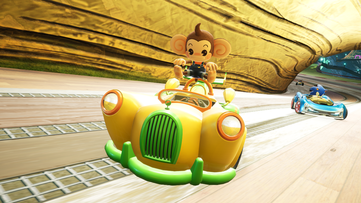 Sonic Racing recebe conteúdo de Super Monkey Ball