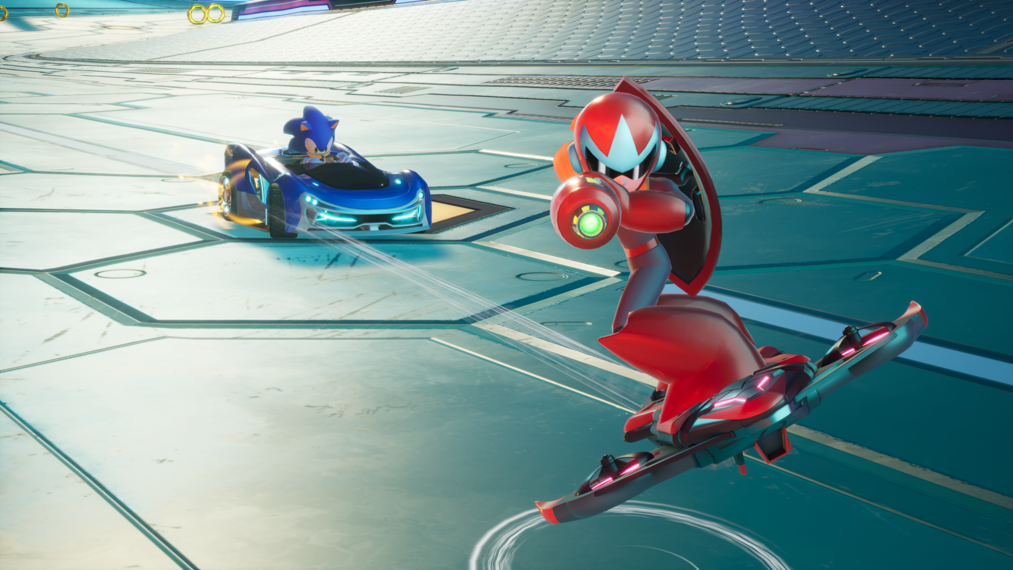 Pacote do Mega Man chega a Sonic Racing: CrossWorlds