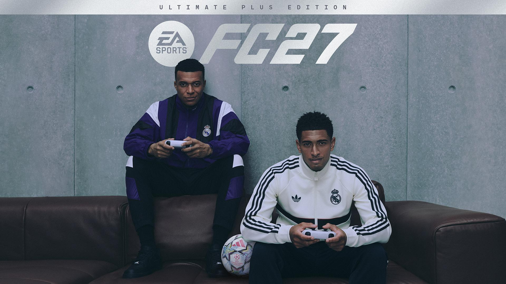 EA Sports FC 27 é revelado com Kylian Mbappé e Jude Bellingham na capa e lançamento em setembro